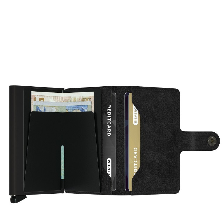 Geldbörse Miniwallet Vintage Black, Farbe: schwarz, Marke: Secrid, EAN: 8718215282020, Abmessungen in cm: 6.8x10.2x1.6, Bild 3 von 3