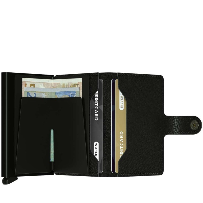 Geldbörse Miniwallet Crisple Black, Farbe: schwarz, Marke: Secrid, EAN: 8718215281085, Abmessungen in cm: 6.8x10.2x1.6, Bild 3 von 3