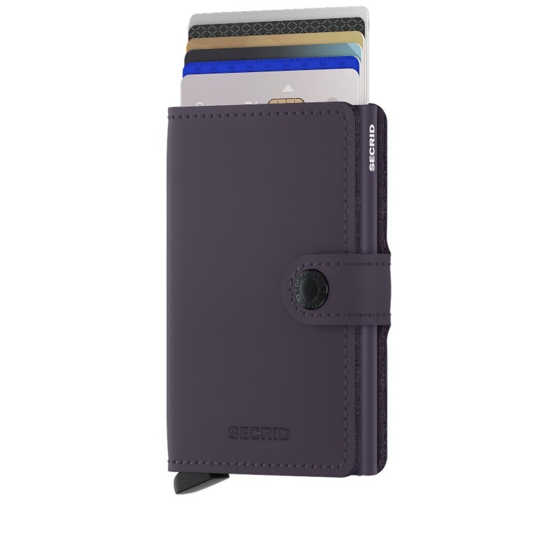 Geldbörse Miniwallet Matte Dark Purple, Farbe: flieder/lila, Marke: Secrid, EAN: 8718215284208, Abmessungen in cm: 6.8x10.2x2.1, Bild 5 von 5
