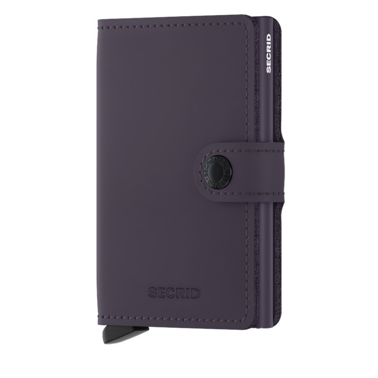 Geldbörse Miniwallet Matte Dark Purple, Farbe: flieder/lila, Marke: Secrid, EAN: 8718215284208, Abmessungen in cm: 6.8x10.2x2.1, Bild 1 von 5