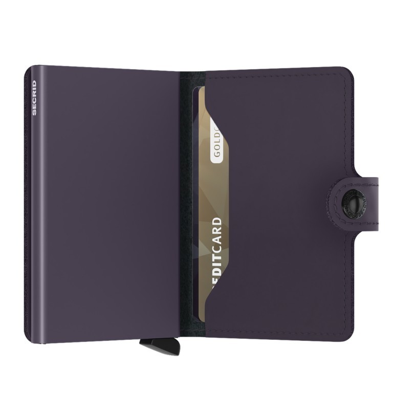 Geldbörse Miniwallet Matte Dark Purple, Farbe: flieder/lila, Marke: Secrid, EAN: 8718215284208, Abmessungen in cm: 6.8x10.2x2.1, Bild 4 von 5