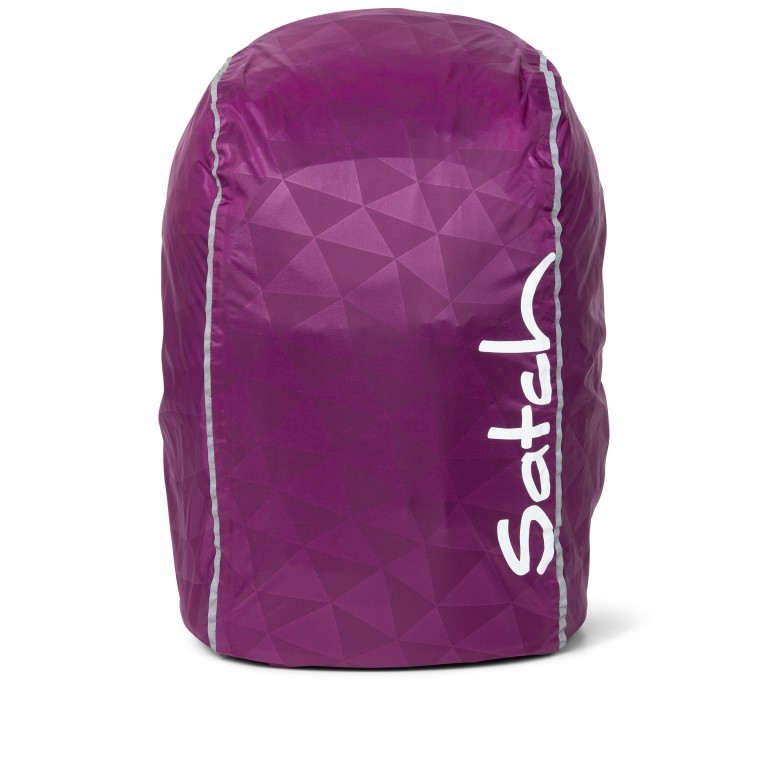 Regenhülle Raincape Purple, Farbe: flieder/lila, Marke: Satch, EAN: 4057081013067, Abmessungen in cm: 22x5x14, Bild 1 von 3