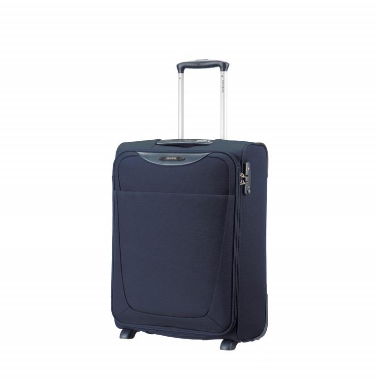 Koffer base-boost Upright 55 mit zwei Rollen Navy, Farbe: blau/petrol, Marke: Samsonite, Abmessungen in cm: 40x55x20, Bild 1 von 5