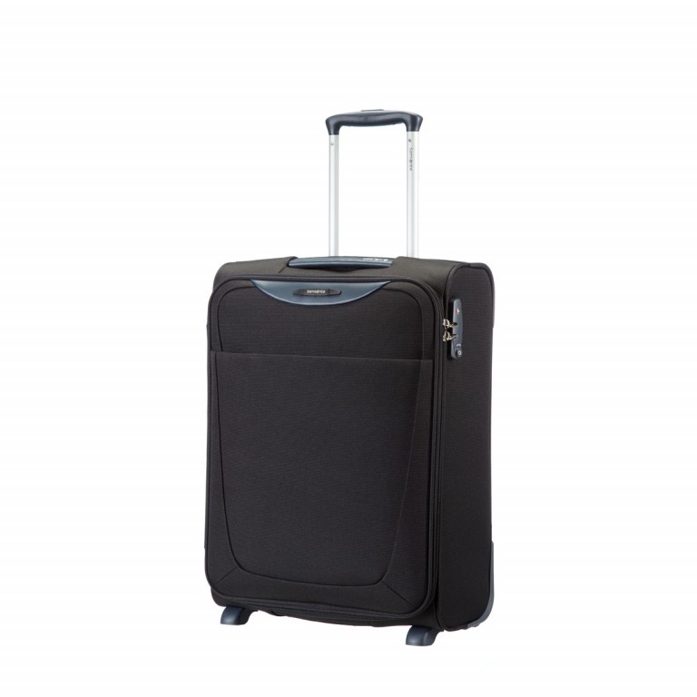 Koffer base-boost Upright 55 mit zwei Rollen Black, Farbe: schwarz, Marke: Samsonite, Abmessungen in cm: 40x55x20, Bild 1 von 5