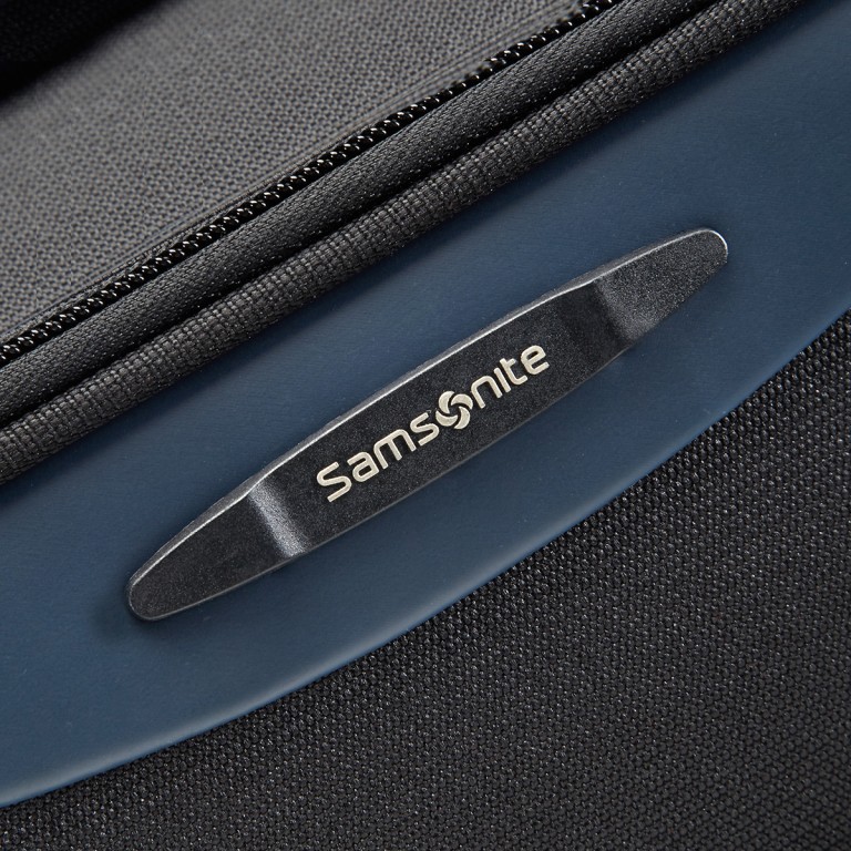 Koffer base-boost Upright 55 mit zwei Rollen Black, Farbe: schwarz, Marke: Samsonite, Abmessungen in cm: 40x55x20, Bild 2 von 5