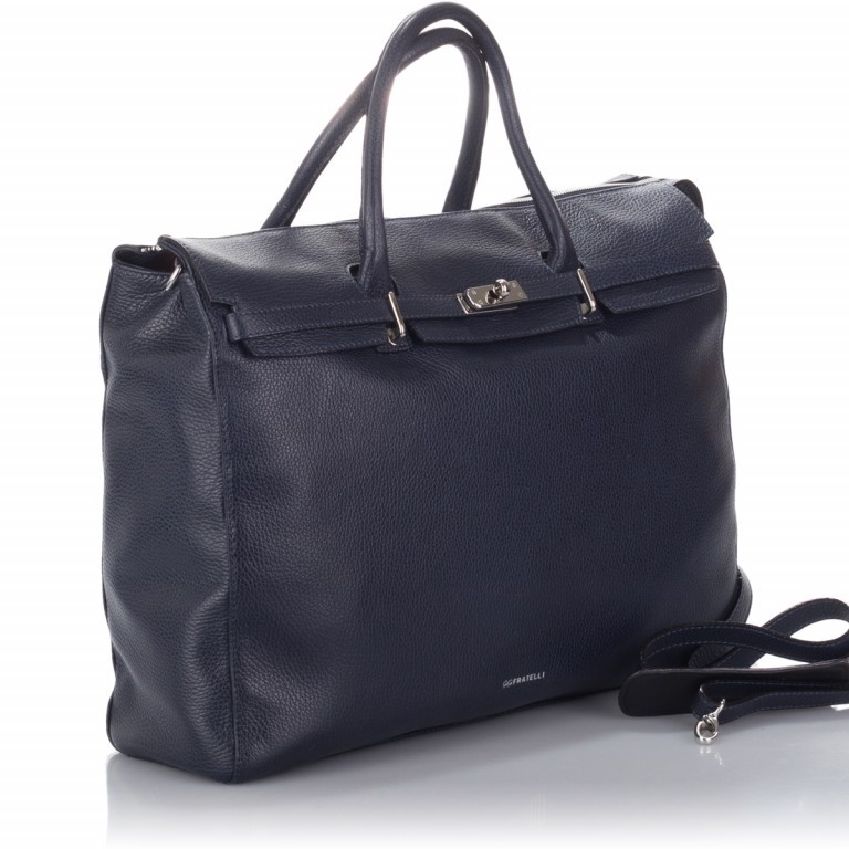 Shopper Romance 0080 Navy, Farbe: blau/petrol, Marke: Gigi Fratelli, Abmessungen in cm: 41x31x13, Bild 2 von 4