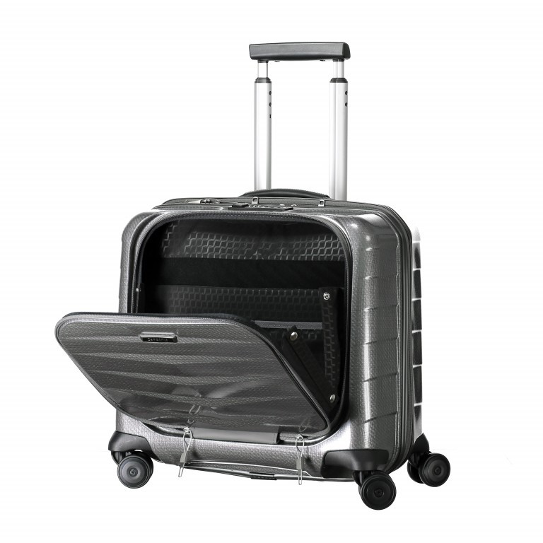 Pilotenkoffer Lite-Biz Spinner Rolling Tote mit Laptopfach 17,0 Zoll Eclipse Grey, Farbe: grau, Marke: Samsonite, EAN: 5414847664861, Abmessungen in cm: 44x43x23, Bild 8 von 11