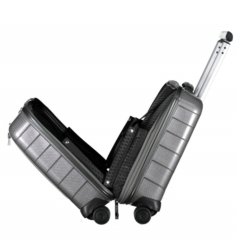 Pilotenkoffer Lite-Biz Spinner Rolling Tote mit Laptopfach 17,0 Zoll Eclipse Grey, Farbe: grau, Marke: Samsonite, EAN: 5414847664861, Abmessungen in cm: 44x43x23, Bild 10 von 11