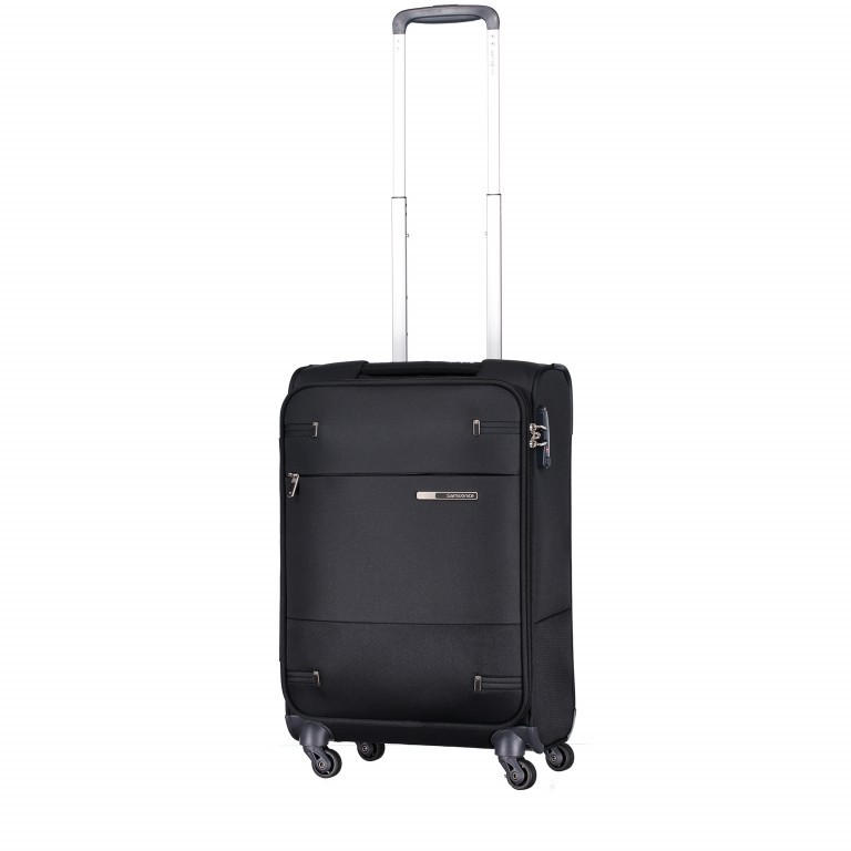 Koffer base-boost Spinner 55 Black, Farbe: schwarz, Marke: Samsonite, EAN: 5414847743993, Abmessungen in cm: 35x55x20, Bild 2 von 6