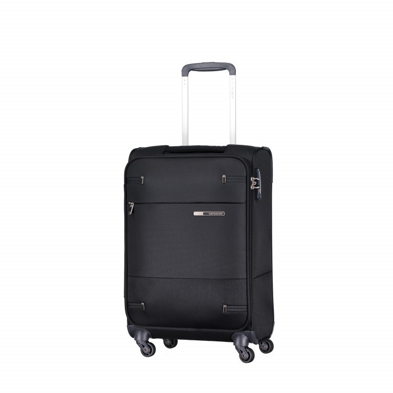 Koffer base-boost Spinner 55 Black, Farbe: schwarz, Marke: Samsonite, EAN: 5414847743993, Abmessungen in cm: 35x55x20, Bild 1 von 6