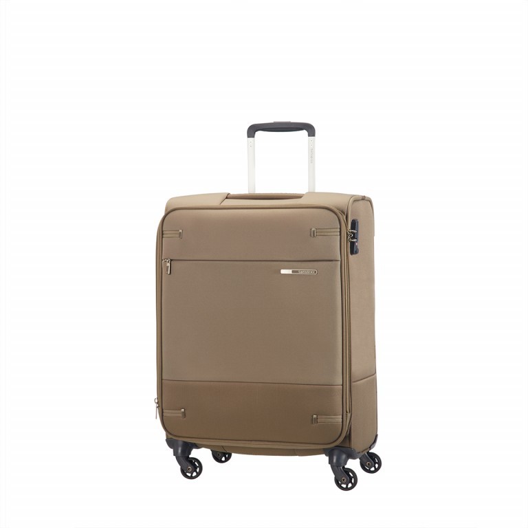 Koffer base-boost Spinner 55 Walnut, Farbe: taupe/khaki, Marke: Samsonite, EAN: 5414847724336, Abmessungen in cm: 40x55x20, Bild 1 von 1