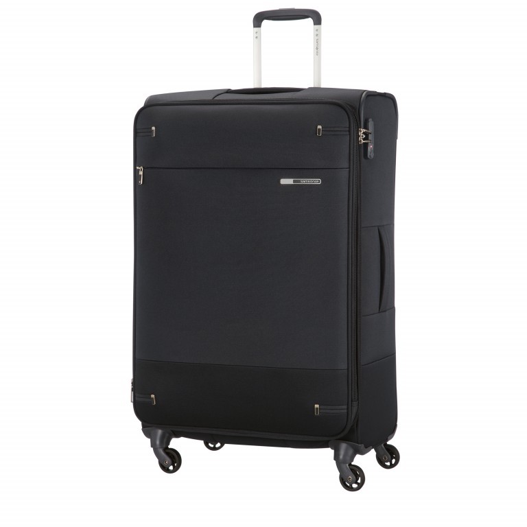 Koffer base-boost Spinner 78 Black, Farbe: schwarz, Marke: Samsonite, EAN: 5414847724268, Abmessungen in cm: 48x78x31, Bild 1 von 6