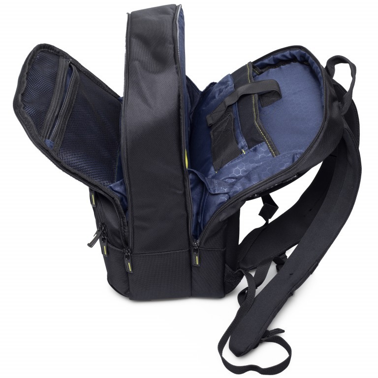 Rucksack Infinipak Security Laptop Backpack 15.6 Zoll mit RFID-Schutz Black, Farbe: schwarz, Marke: Samsonite, EAN: 5414847711657, Abmessungen in cm: 33x44x23, Bild 6 von 7