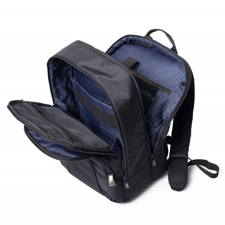 Rucksack Infinipak Security Laptop Backpack 15.6 Zoll mit RFID-Schutz Black, Farbe: schwarz, Marke: Samsonite, EAN: 5414847711657, Abmessungen in cm: 33x44x23, Bild 7 von 7