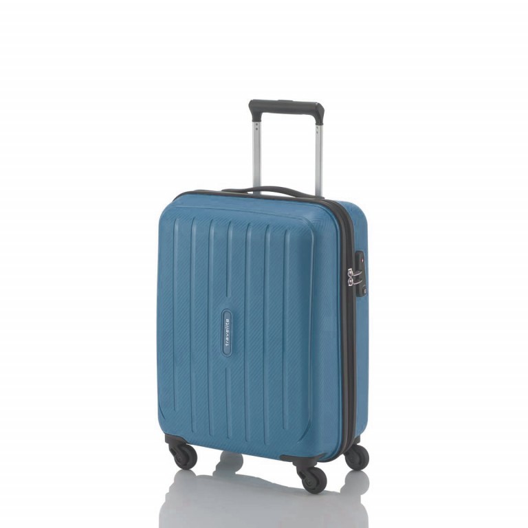 Koffer Uptown 55 cm Blau, Farbe: blau/petrol, Marke: Travelite, Abmessungen in cm: 38x55x20, Bild 2 von 4