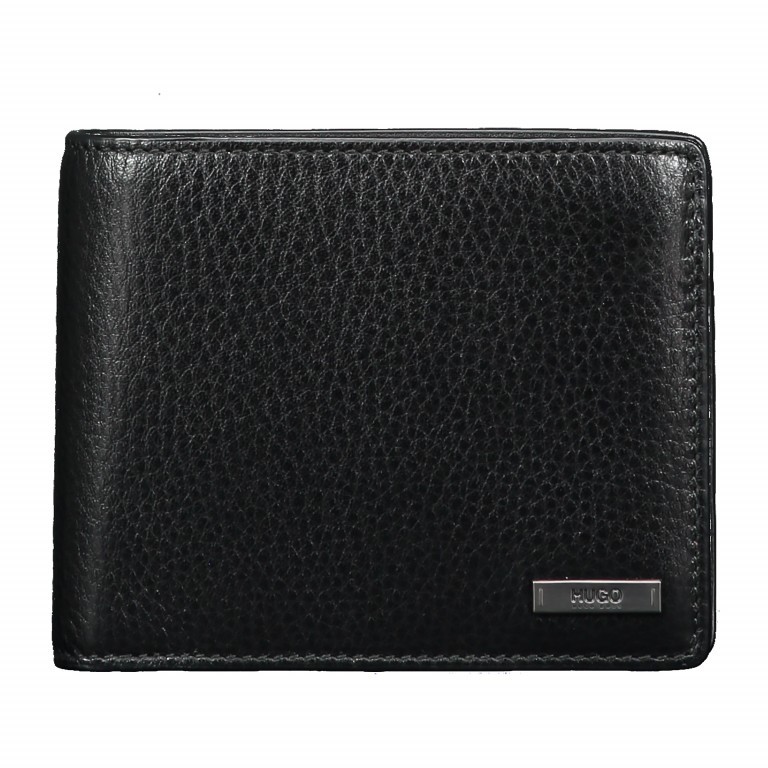 Geldbörse Element Trifold Black, Farbe: schwarz, Marke: BOSS, Abmessungen in cm: 11.5x9.5x2.5, Bild 1 von 4
