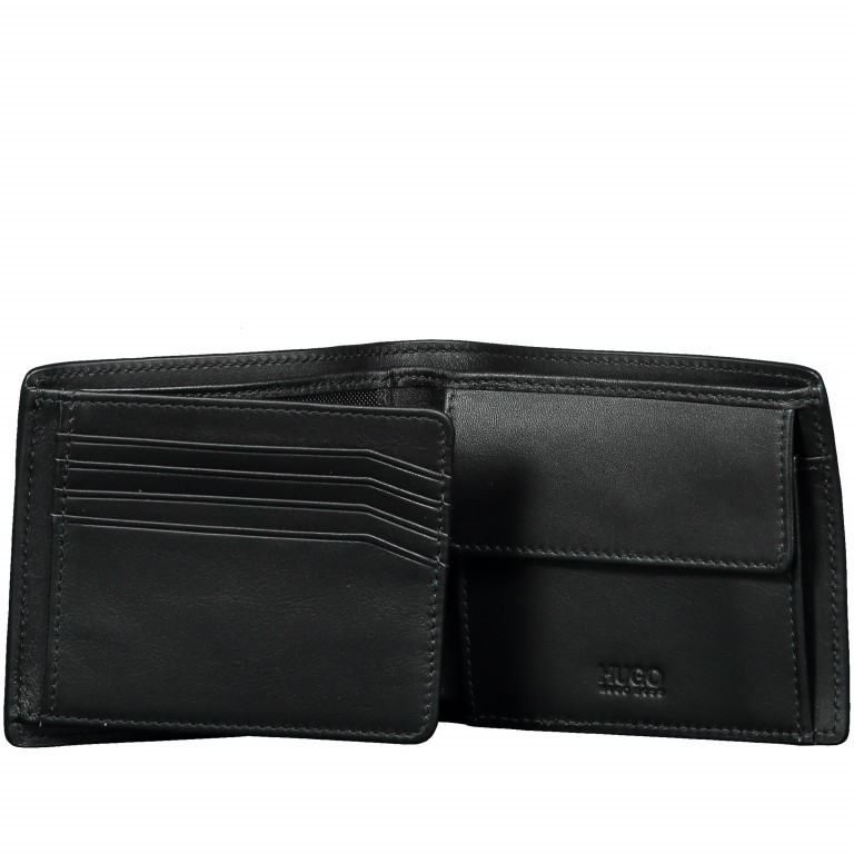 Geldbörse Element Trifold Black, Farbe: schwarz, Marke: BOSS, Abmessungen in cm: 11.5x9.5x2.5, Bild 2 von 4