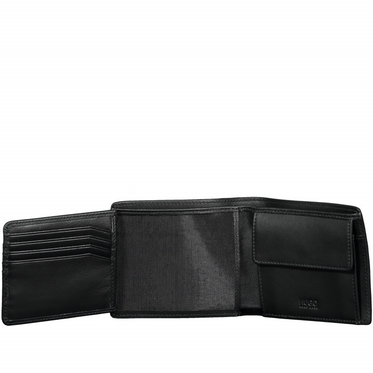 Geldbörse Element Trifold Black, Farbe: schwarz, Marke: BOSS, Abmessungen in cm: 11.5x9.5x2.5, Bild 3 von 4
