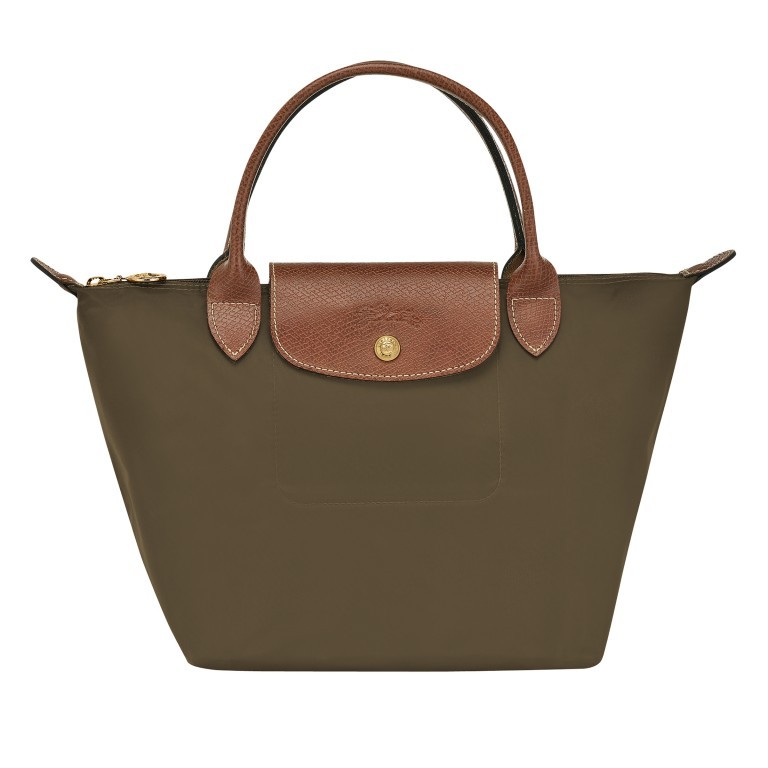 Handtasche Le Pliage Handtasche S Khaki, Farbe: taupe/khaki, Marke: Longchamp, EAN: 3597921264569, Abmessungen in cm: 23x22x14, Bild 1 von 5