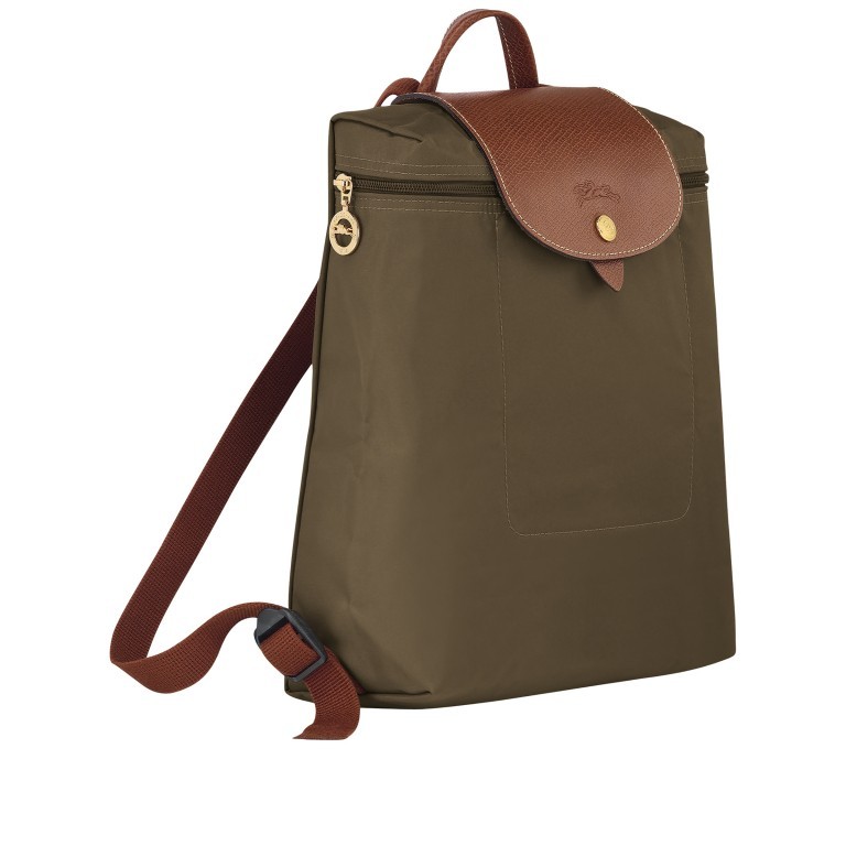 Rucksack Le Pliage Rucksack Khaki, Farbe: taupe/khaki, Marke: Longchamp, EAN: 3597921264675, Abmessungen in cm: 26x28x10, Bild 2 von 5