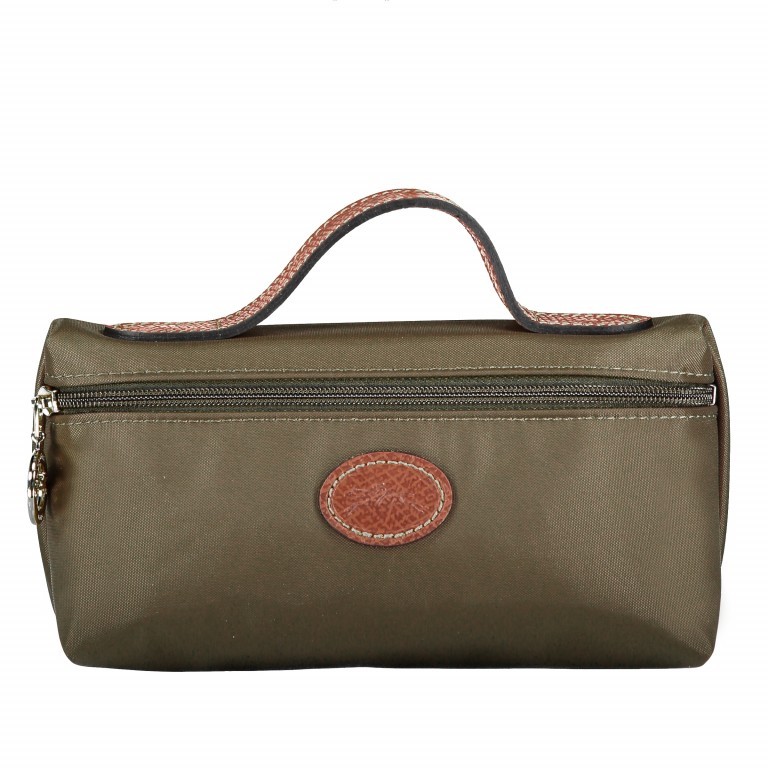 Kosmetiktasche Le Pliage Pochette Khaki, Farbe: taupe/khaki, Marke: Longchamp, EAN: 3597921264927, Abmessungen in cm: 19x10x6, Bild 1 von 1
