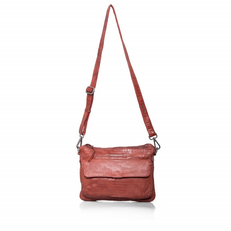 Crossbag S. C. Cutty 129-13 Rustic Orange, Farbe: rot/weinrot, Marke: FredsBruder, Abmessungen in cm: 26x23x11, Bild 5 von 5