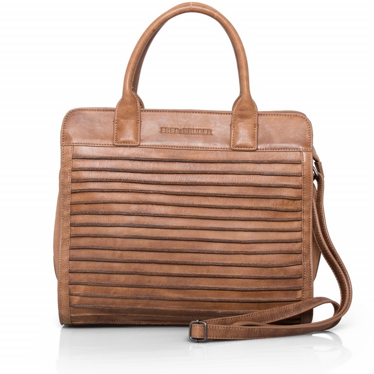 Shopper Große Liebe 67-531r 531 Almond, Farbe: cognac, Marke: FredsBruder, Abmessungen in cm: 35x31x12, Bild 1 von 4