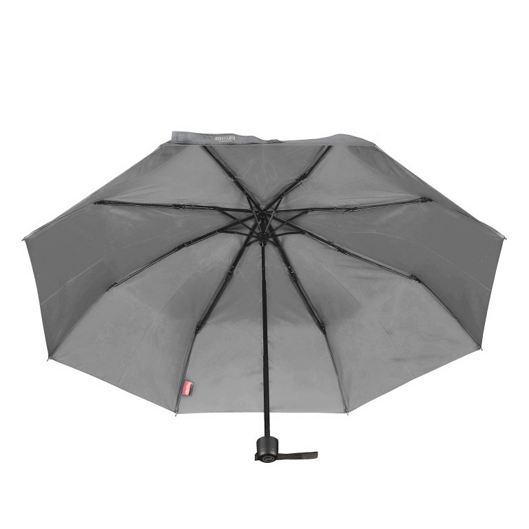 Schirm Super Mini Manuell Grau, Farbe: grau, Marke: Hausfelder Manufaktur, EAN: 4065646004863, Bild 1 von 3