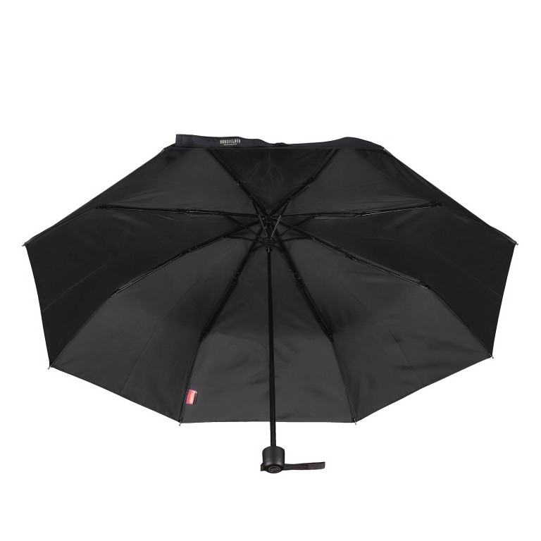 Schirm Super Mini Manuell Schwarz, Farbe: schwarz, Marke: Hausfelder Manufaktur, EAN: 4065646004887, Bild 1 von 3