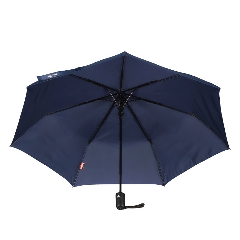 Schirm Mini Automatik Blau, Farbe: blau/petrol, Marke: Hausfelder Manufaktur, EAN: 4065646004900, Bild 1 von 3