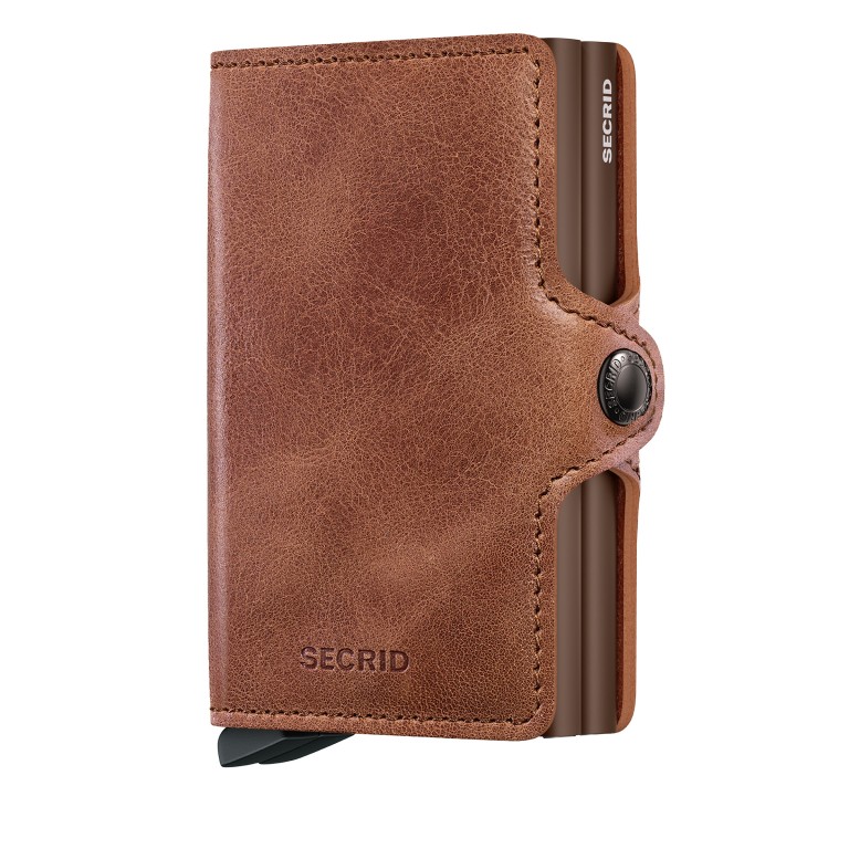 Geldbörse Twinwallet Vintage Cognac Brown, Farbe: braun, Marke: Secrid, EAN: 8721077500683, Abmessungen in cm: 7x10.2x2.5, Bild 1 von 4