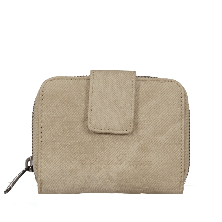 Geldbörse Canvas Viola Shell, Farbe: beige, Marke: Fritzi aus Preußen, Abmessungen in cm: 11.5x10x3.5, Bild 1 von 4