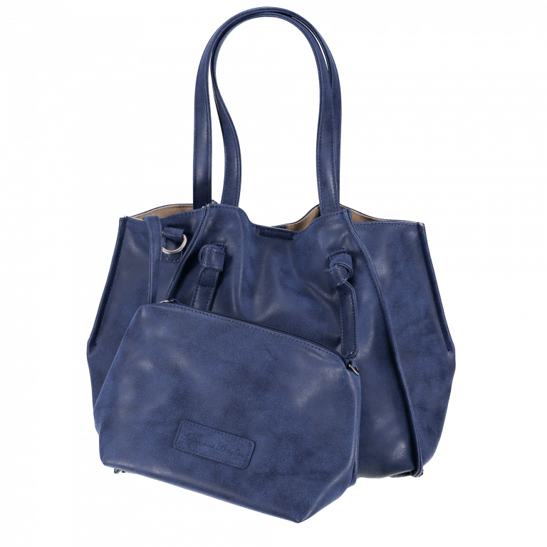 Shopper Vintage Ilona Atlantic, Farbe: blau/petrol, Marke: Fritzi aus Preußen, Abmessungen in cm: 30.5x29.5x10, Bild 5 von 5