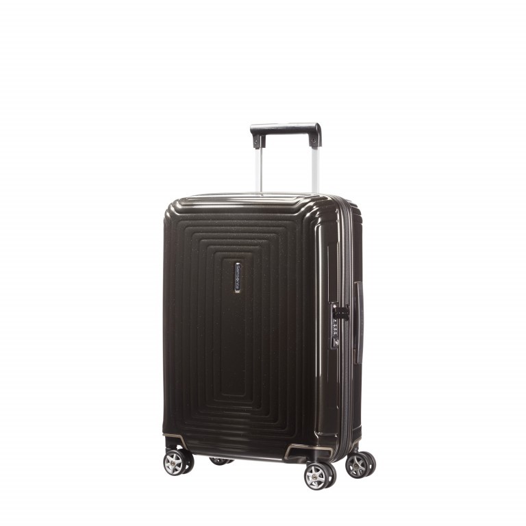 Koffer neopulse Spinner 55 Metallic Black, Farbe: anthrazit, Marke: Samsonite, EAN: 5414847565656, Abmessungen in cm: 40x55x20, Bild 1 von 9