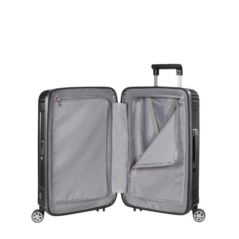 Koffer neopulse Spinner 55 Metallic Black, Farbe: anthrazit, Marke: Samsonite, EAN: 5414847565656, Abmessungen in cm: 40x55x20, Bild 4 von 9