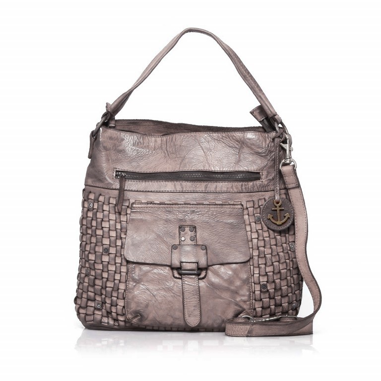 Beuteltasche Soft-Weaving Iris B3.5032 Stone Grey, Farbe: grau, Marke: Harbour 2nd, EAN: 4046478020832, Abmessungen in cm: 34x31x12, Bild 1 von 8