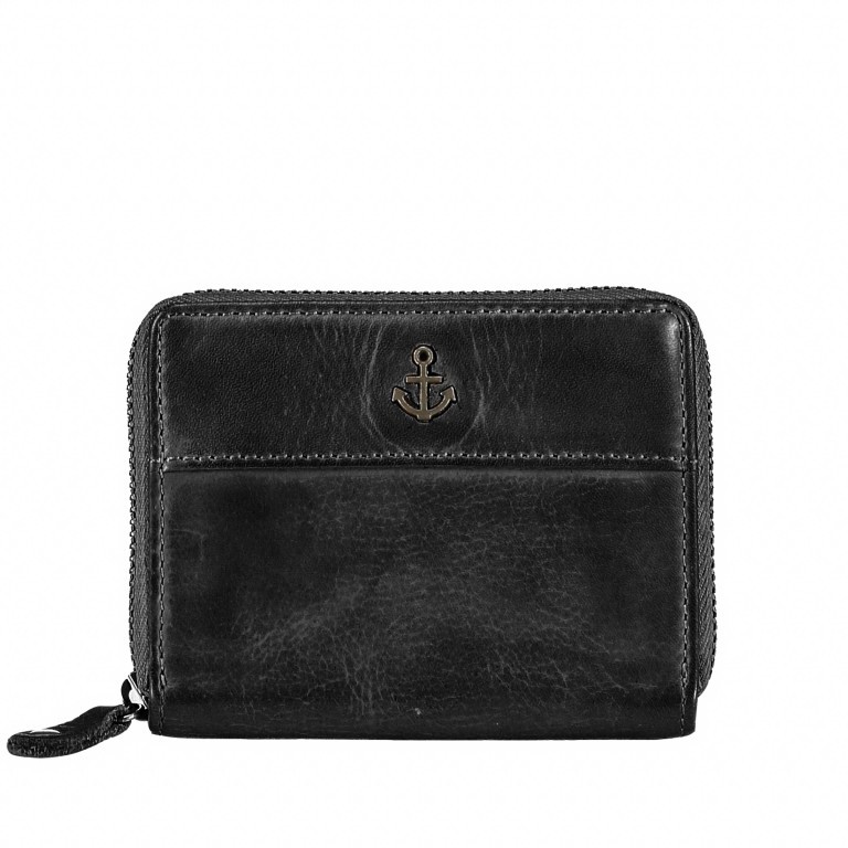 Kartenetui Anchor-Love Cadis B3.0523 mit Reißverschluss Dark Ash, Farbe: anthrazit, Marke: Harbour 2nd, EAN: 4046478076143, Abmessungen in cm: 11x8x1.5, Bild 1 von 4