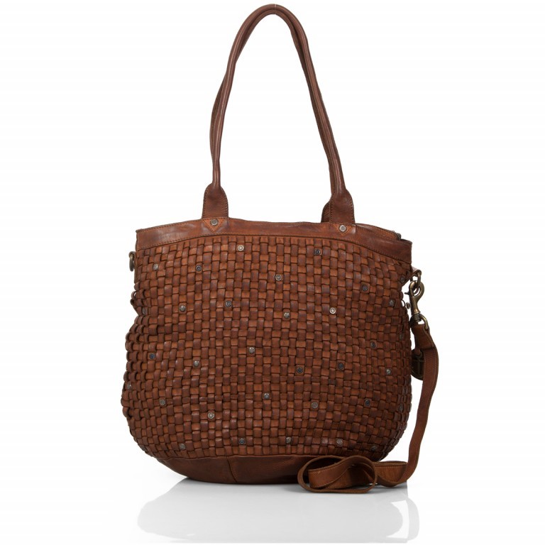 Shopper Soft-Weaving Kaysa B3.6114 Charming Cognac, Farbe: cognac, Marke: Harbour 2nd, EAN: 4046478027121, Abmessungen in cm: 46x35x28, Bild 1 von 4