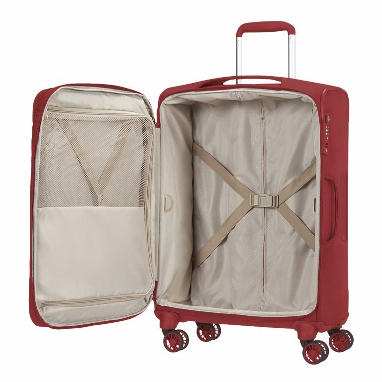 Koffer B-Lite 3 Spinner 63 erweiterbar Red, Farbe: rot/weinrot, Marke: Samsonite, Abmessungen in cm: 41x63x26, Bild 4 von 7