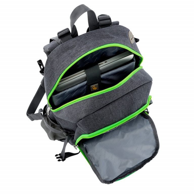 Rucksack Adelaide Gelb, Farbe: gelb, Marke: Loubs, Abmessungen in cm: 28x46x21, Bild 4 von 5