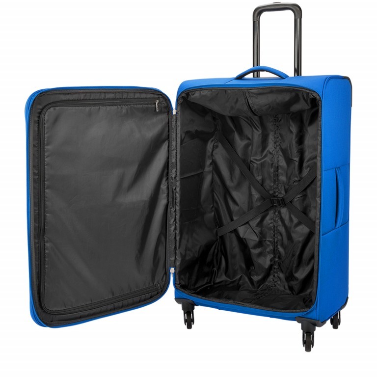 Koffer Stockholm 75 cm Blau, Farbe: blau/petrol, Marke: Travelite, Abmessungen in cm: 45x74x30, Bild 4 von 5