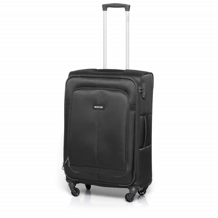 Koffer Caphir Spinner 65 Black Black, Farbe: anthrazit, Marke: Samsonite, EAN: 5414847739255, Abmessungen in cm: 43.5x69x24, Bild 2 von 6