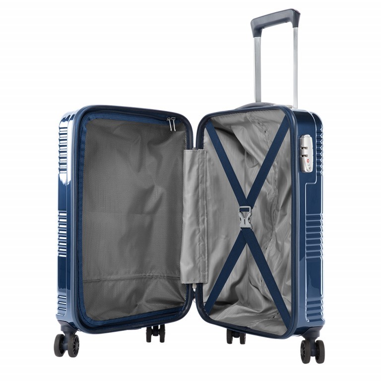 Koffer Maven Spinner 55 Silver, Farbe: metallic, Marke: Samsonite, Abmessungen in cm: 35x55x25, Bild 4 von 5