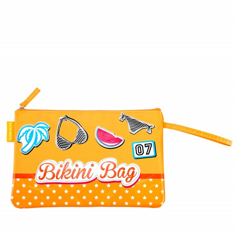 Kulturbeutel Bikini Bag Gelb, Farbe: gelb, Marke: Loubs, Abmessungen in cm: 30x19x1, Bild 1 von 1