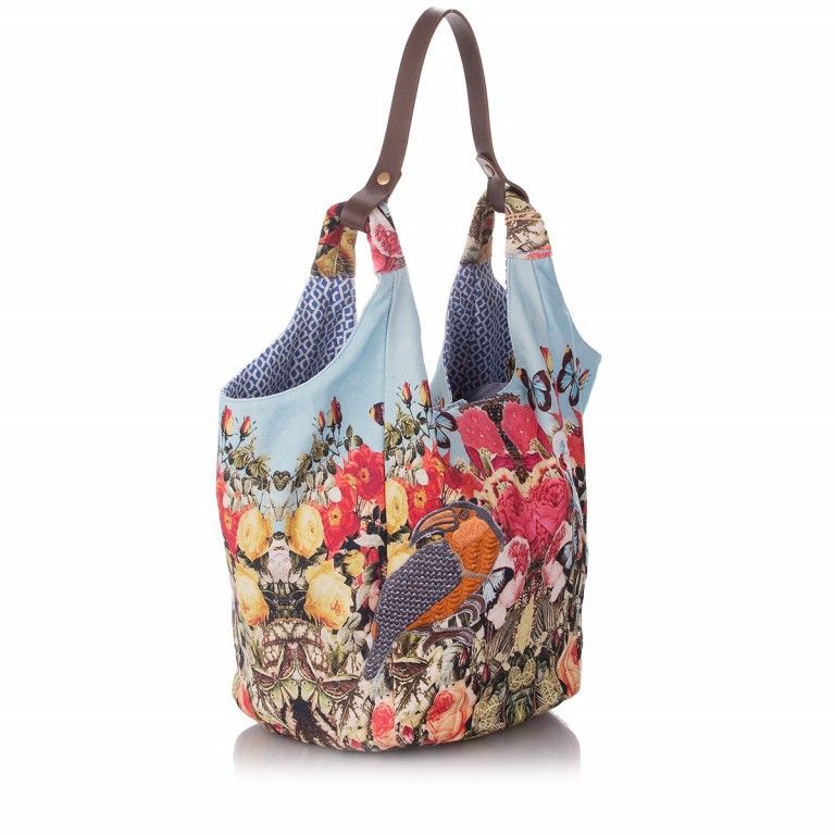 Beutel Cheyenne Canvas 117-5200 Rousseau, Farbe: blau/petrol, Marke: Anokhi, Abmessungen in cm: 34x36x24, Bild 2 von 4