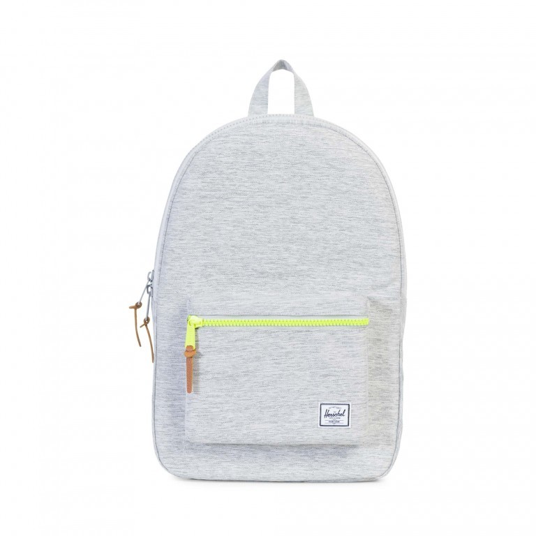 Rucksack Settlement Volumen 21 Liter Lightgrey Crosshatch Lime Zip, Farbe: grau, Marke: Herschel, EAN: 0828432127245, Abmessungen in cm: 27x42x15, Bild 1 von 4