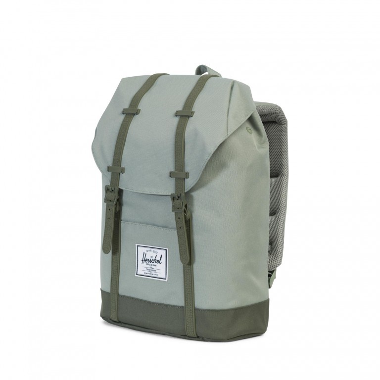 Rucksack Retreat Rubber Straps Volumen 18 Liter Shadow Beetle Rubber, Farbe: grau, Marke: Herschel, EAN: 0828432127443, Abmessungen in cm: 34x46x12, Bild 2 von 5