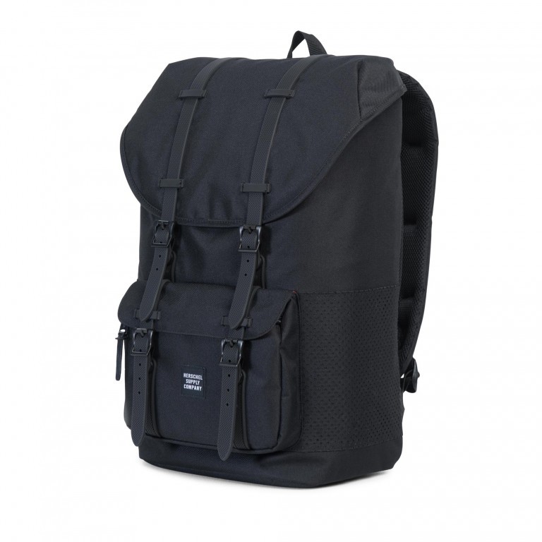 Rucksack Little America Aspect Volumen 23 Liter Black, Farbe: schwarz, Marke: Herschel, EAN: 0828432121496, Abmessungen in cm: 28x50x17, Bild 2 von 4