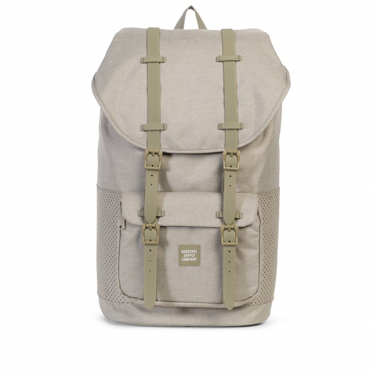 Rucksack Little America Aspect Volumen 23 Liter Dark Khaki Crosshatch Seneca, Farbe: taupe/khaki, Marke: Herschel, EAN: 0828432126637, Abmessungen in cm: 28x50x17, Bild 1 von 4