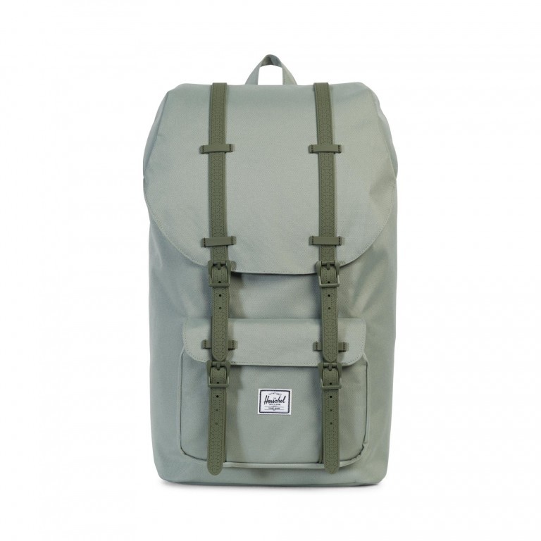 Rucksack Little America Rubber Straps Volumen 23 Liter Shadow Beetle Rubber, Farbe: grau, Marke: Herschel, EAN: 0828432127511, Abmessungen in cm: 28x50x17, Bild 1 von 4